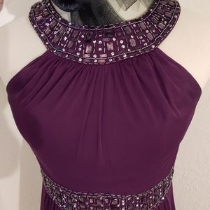Evening gown plum/wine